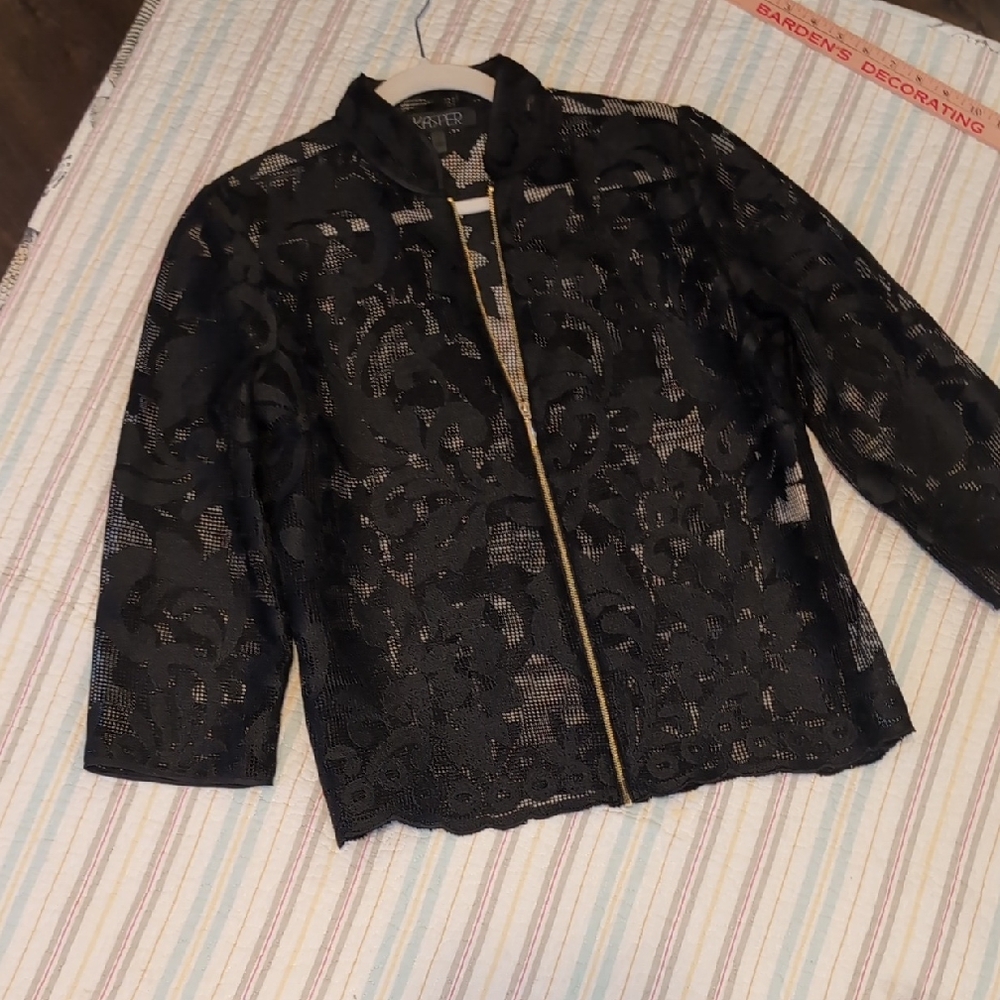 🌼Kasper Black Lace Women's Blazer